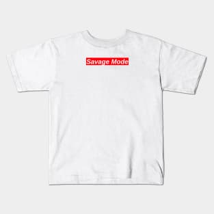 Savage Mode // Red Box Logo Kids T-Shirt